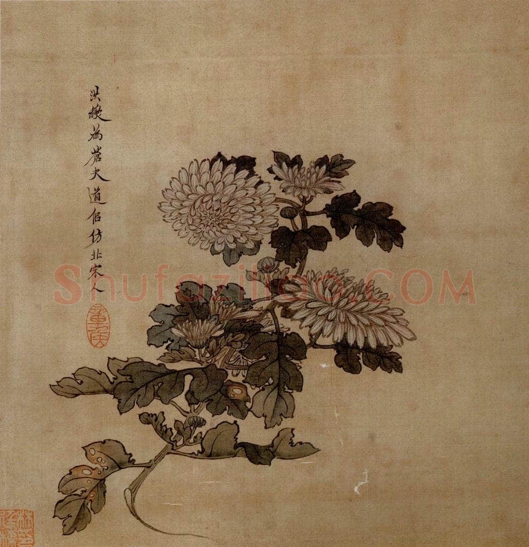 1651 陈洪绶 《模古图》 书画作品