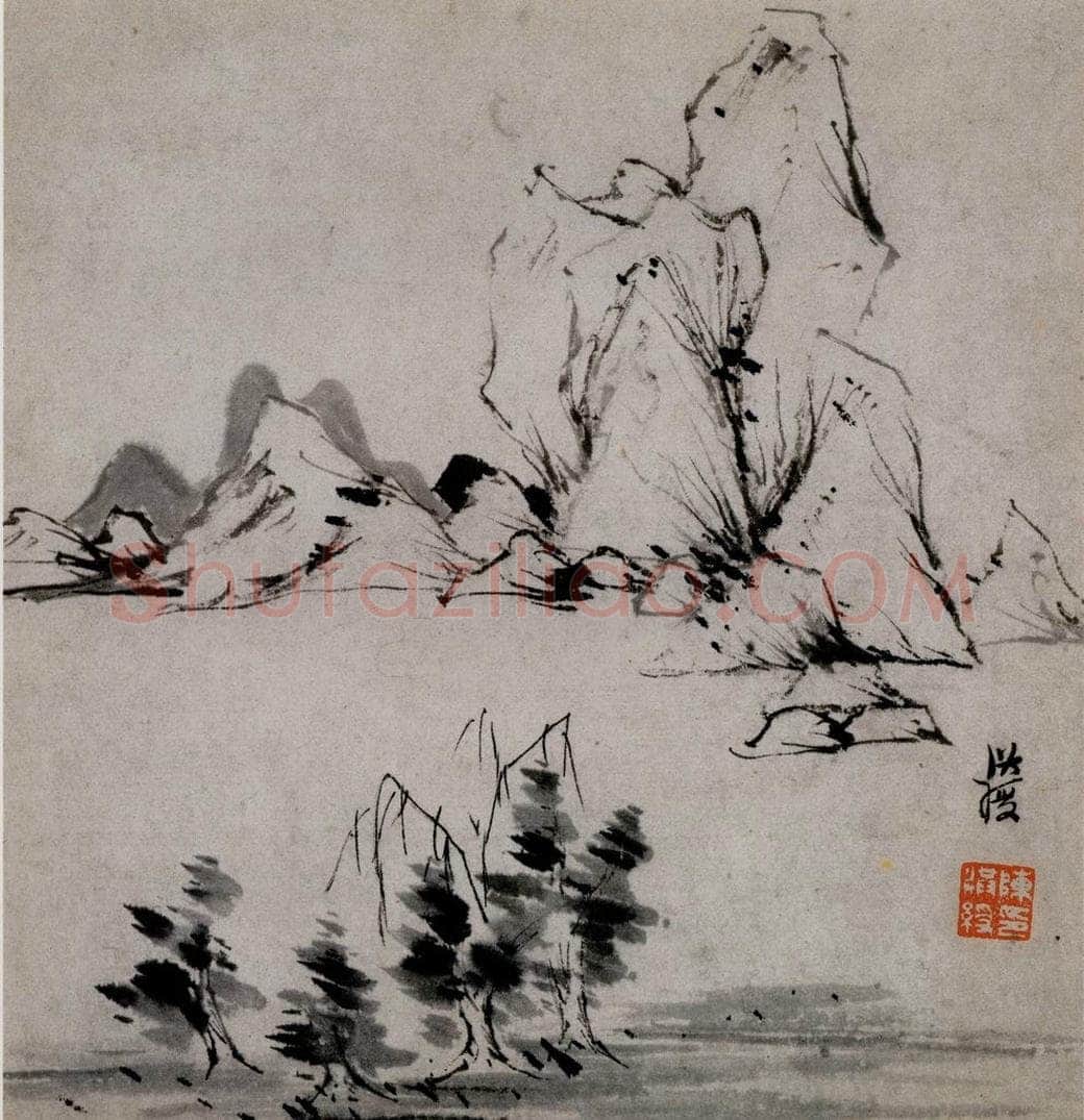 1619年 陈洪绶 《模古图》 书画作品