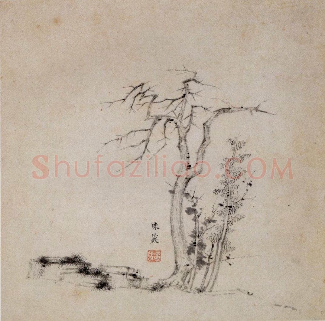 1619年 陈洪绶 《模古图》 书画作品