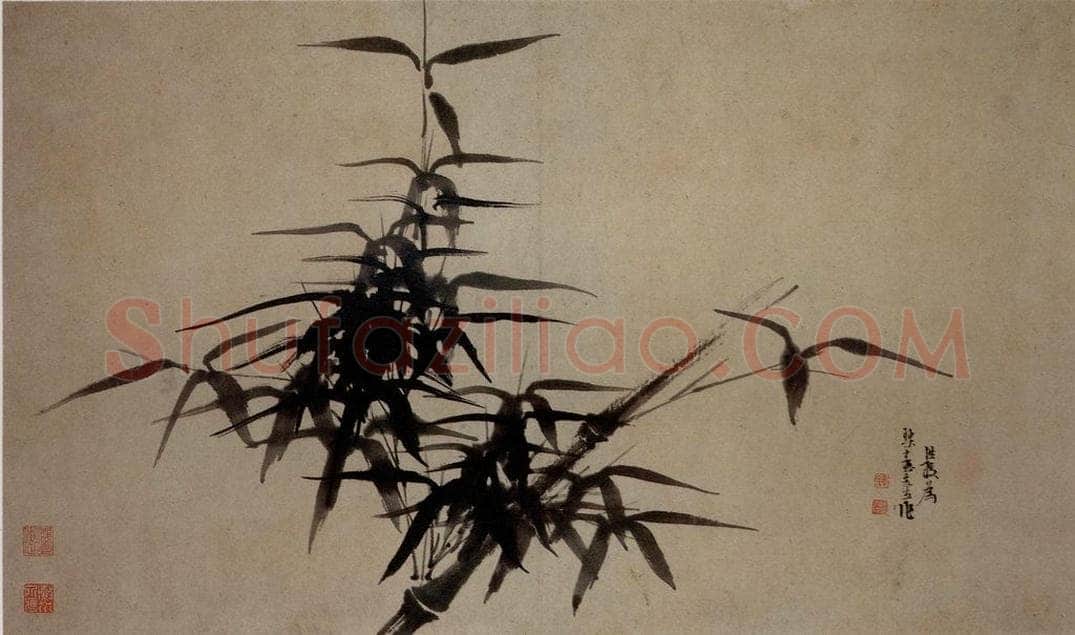 1627年 陈洪绶 《墨竹图小幅》 书画作品