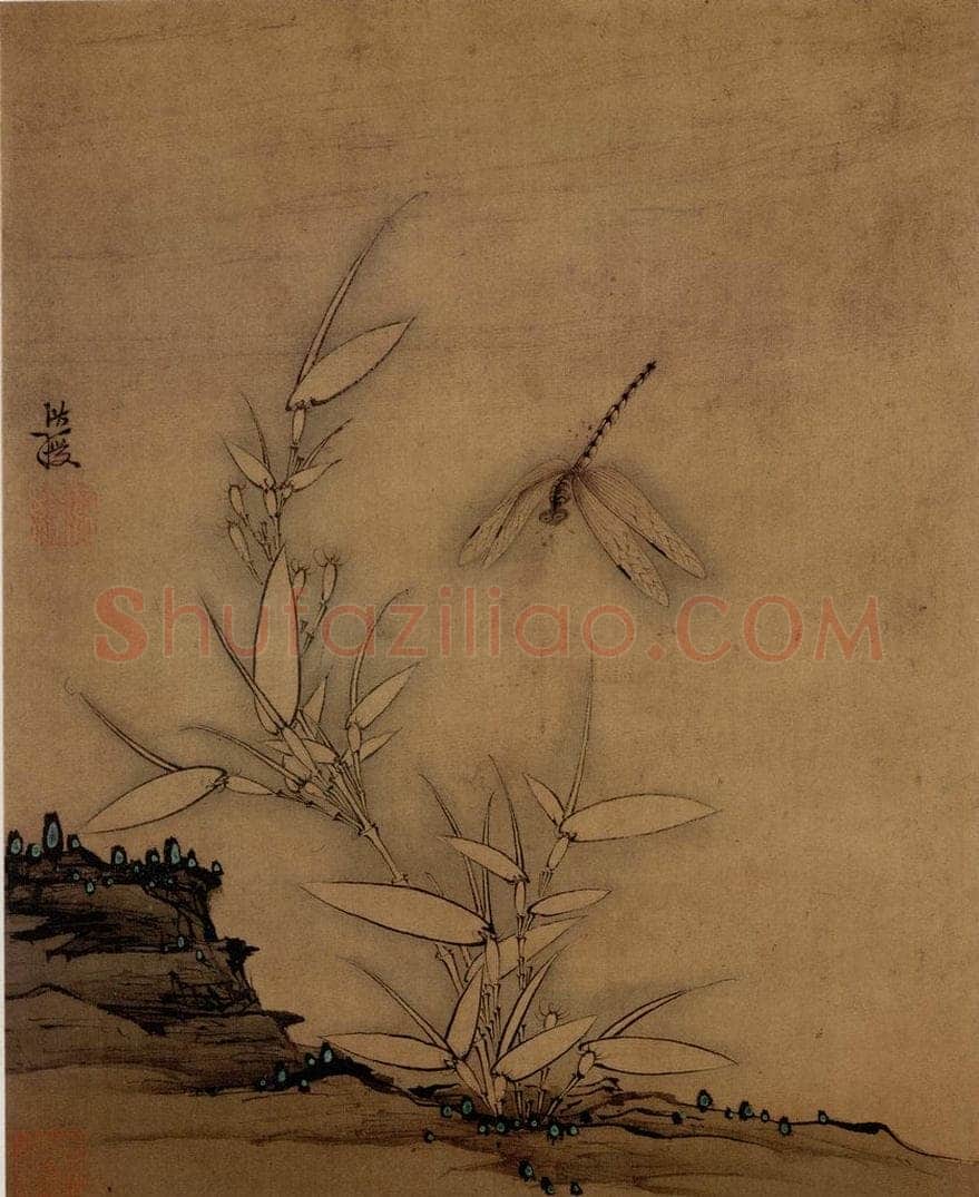 1633年 陈洪绶 《花鸟图册》 书画作品