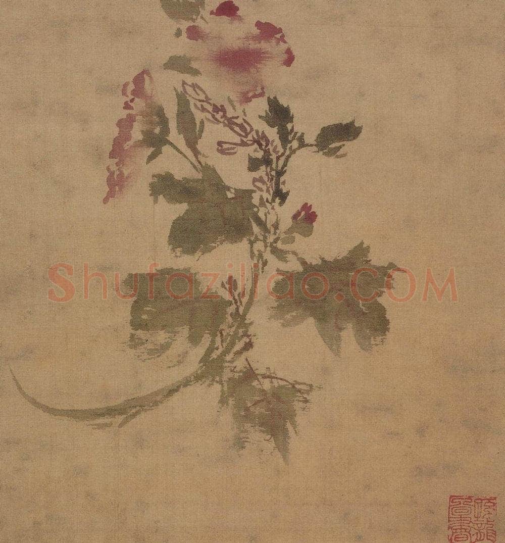 明 孙龙 《花鸟草虫册》 书画作品