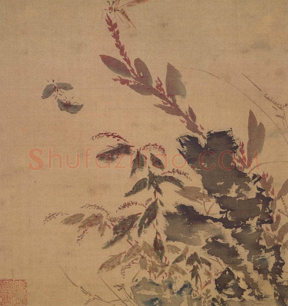 明 孙龙 《花鸟草虫册》 书画作品