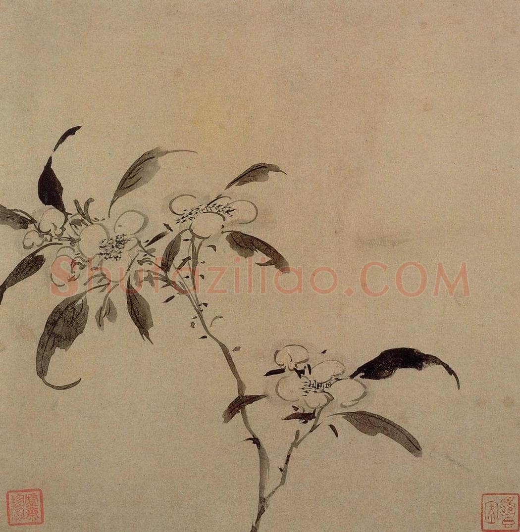明 李流芳 《山水花卉册》 书画作品
