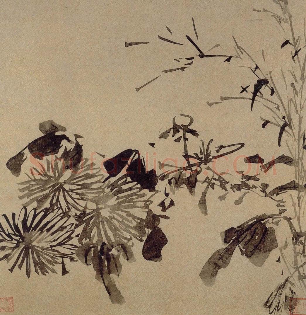 明 李流芳 《山水花卉册》 书画作品
