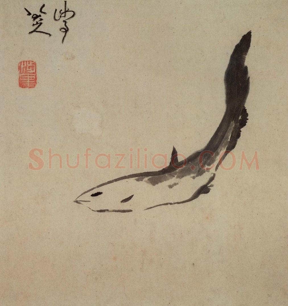 清 朱耷 《杂画册》 书画作品