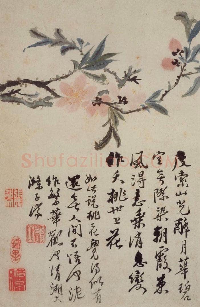 清 石涛 《花卉册》 书画作品