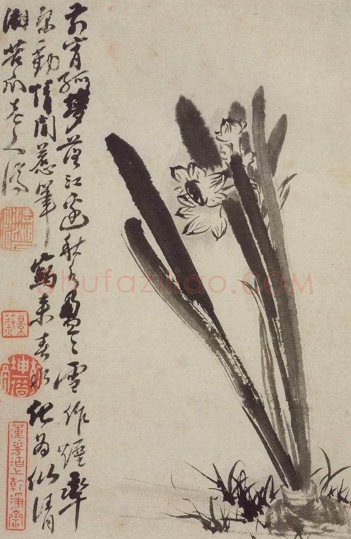 清 石涛 《花卉册》 书画作品