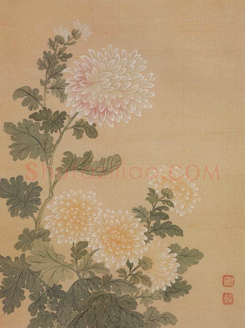 清 恽寿平 《花卉册》 书画作品