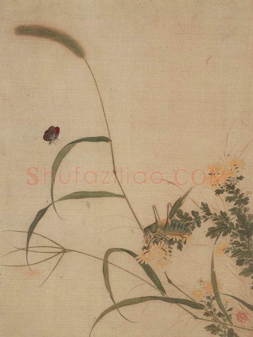 清 牟义 《杂画册》 书画作品