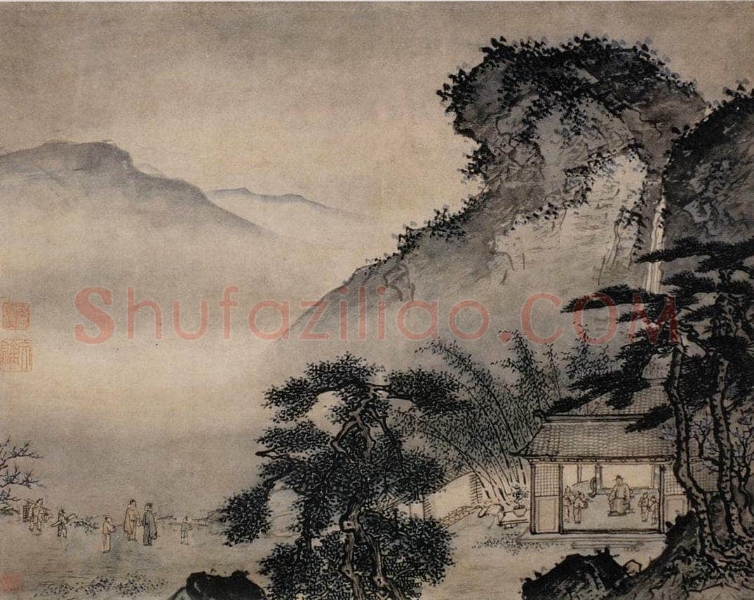 明 戴进 归田祝寿图 书画作品
