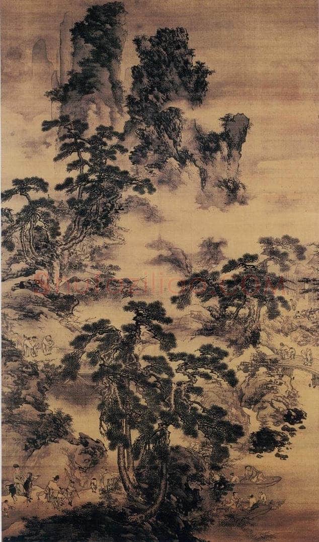 明 戴进 春酣图 书画作品