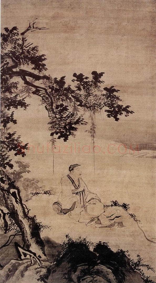 明 吴伟 高士图 书画作品