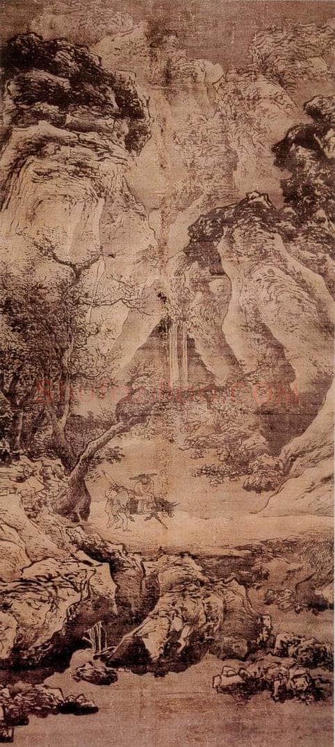 明 吴伟 行旅图 书画作品