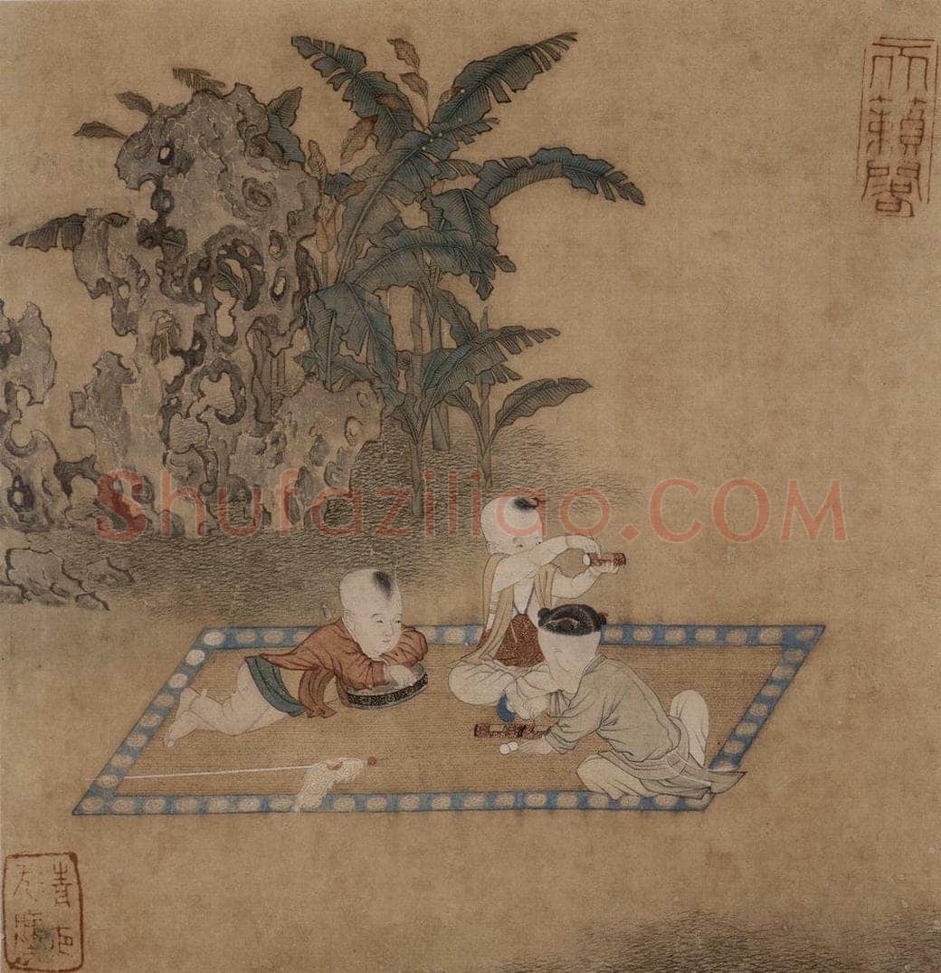 仇英 《摹天籁阁宋人画册》 书画作品