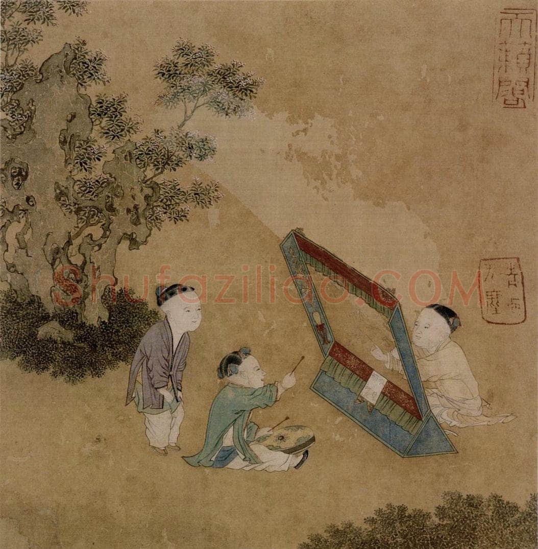  仇英 《摹天籁阁宋人画册》 书画作品