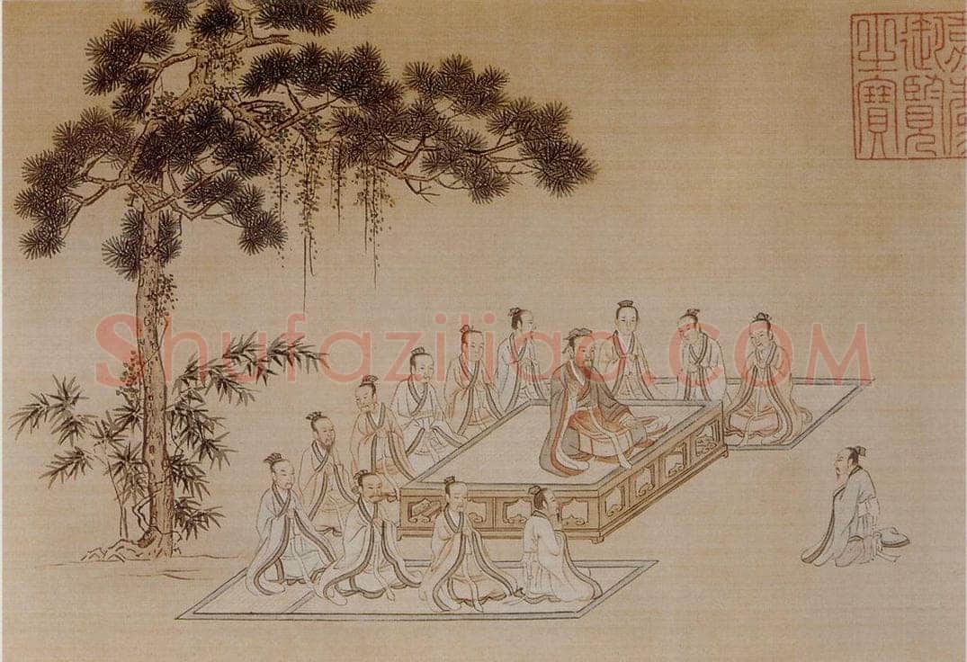 仇英 《孝经图》 书画作品