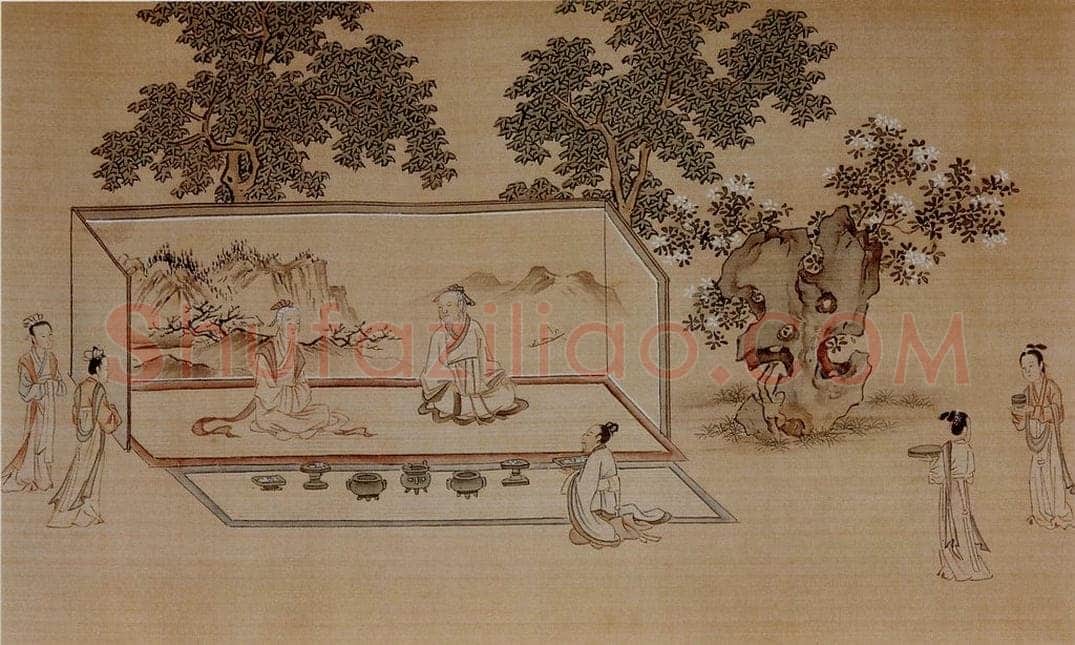  仇英 《孝经图》 书画作品
