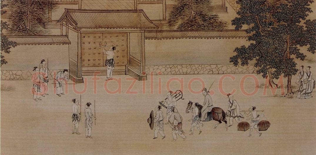 仇英 《孝经图》 书画作品