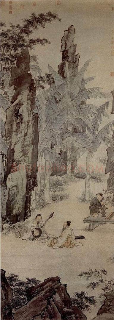仇英 《蕉阴结夏图》 书画作品