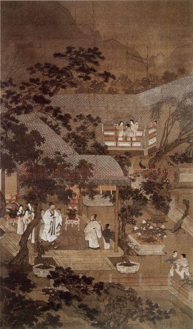 仇英 《金谷园图》 书画作品