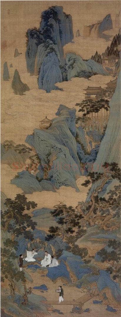  仇英 《桃源仙境图》 书画作品