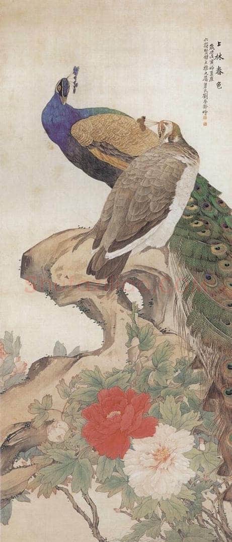 1938年 刘奎龄 《上林春色图》 书画作品