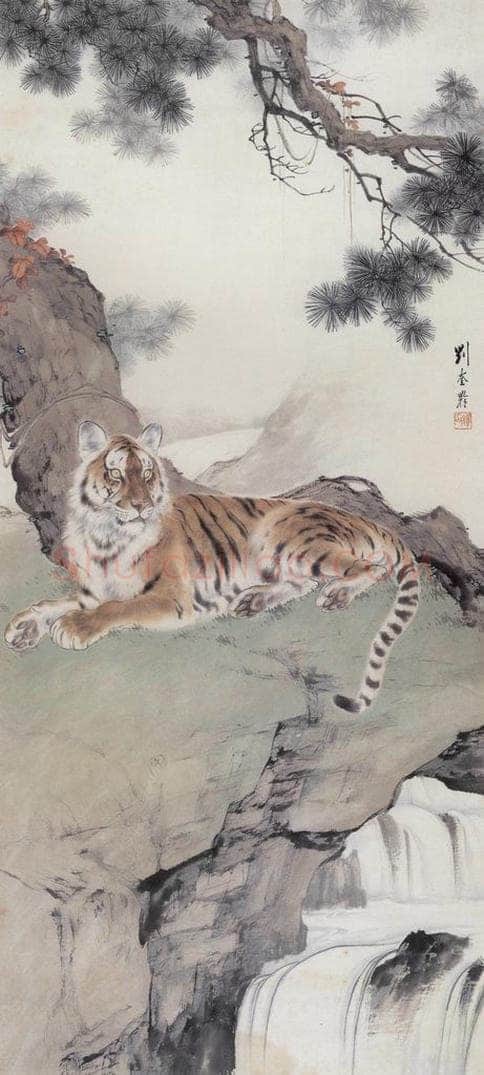 刘奎龄 《动物四条屏》 书画作品