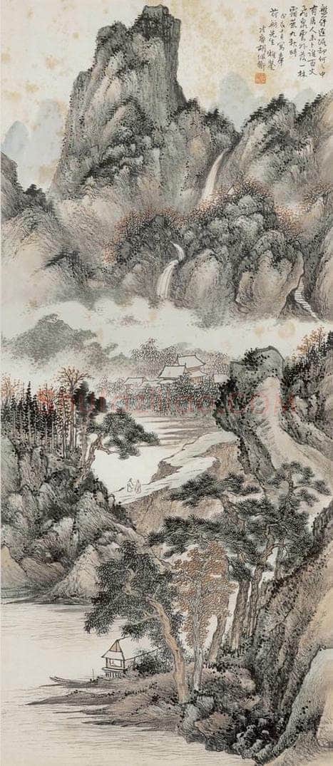 1928年 胡佩衡 《一林霜秋九秋时》 书画作品