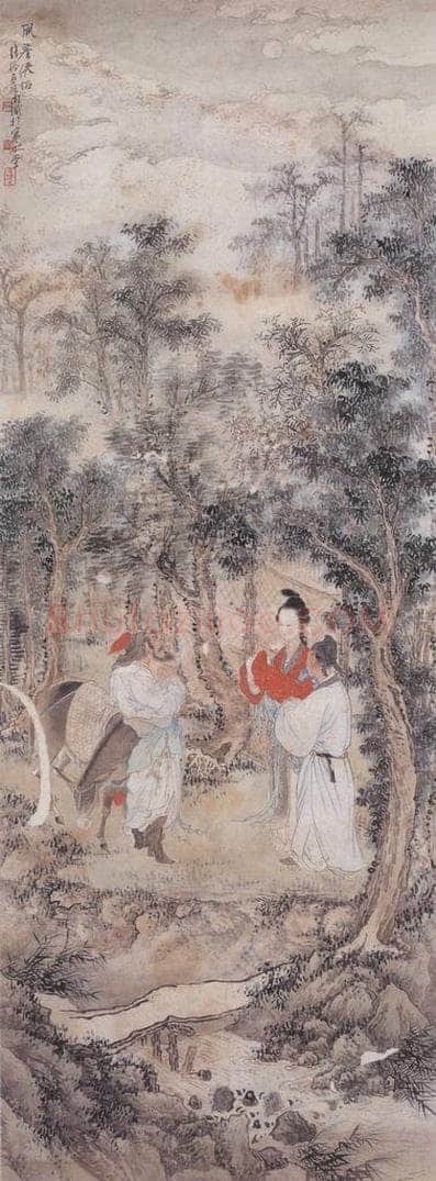  徐燕荪 《风尘侠侣》 书画作品