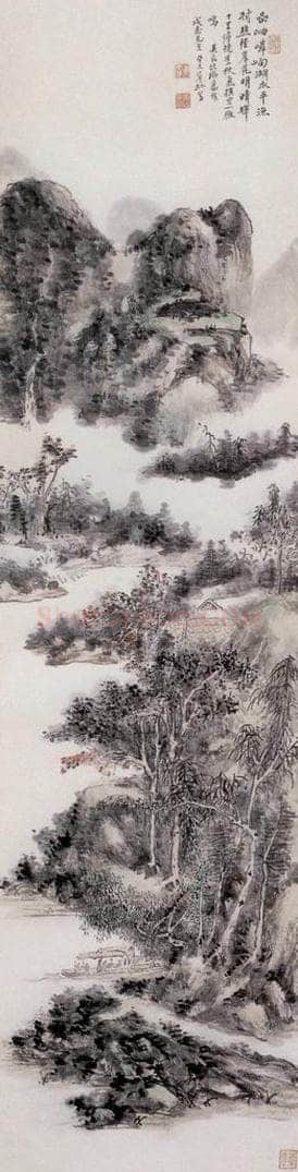 1943年 黄宾虹 《秋气横空一雁鸣》 书画作品