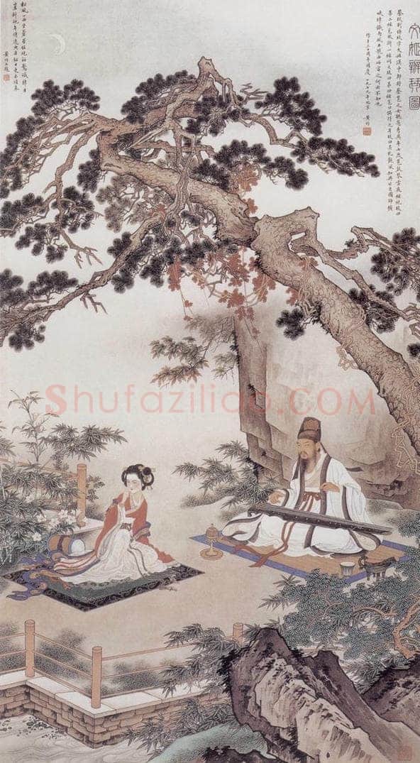 1978年 黄均 《文姬辨琴图》 书画作品