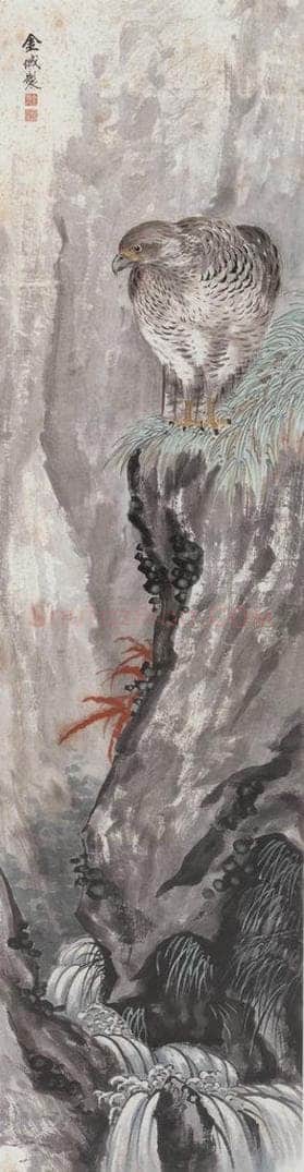 金城 《鹰》 书画作品