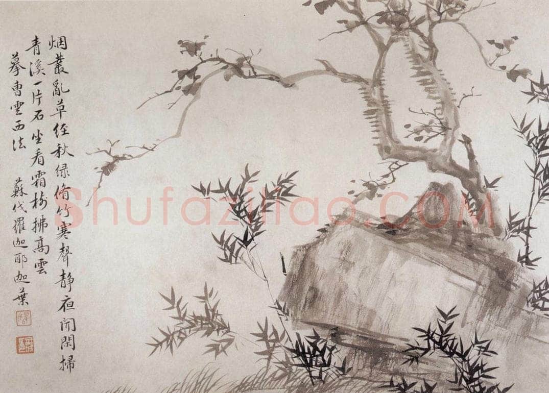 1908年 金城 《仿古山水册》 书画作品