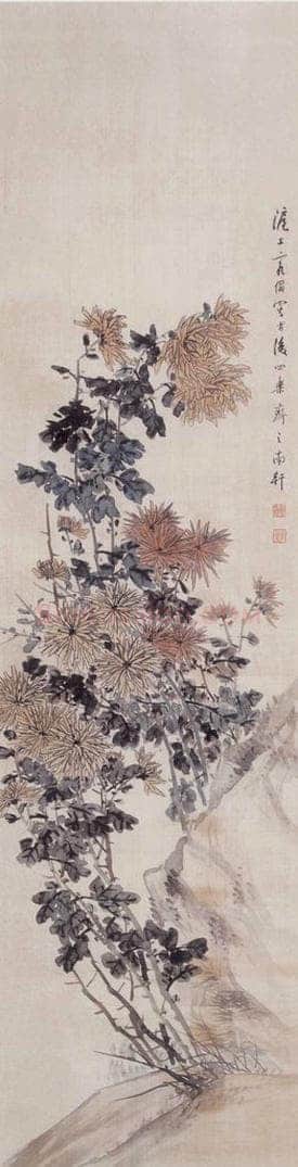 1894年 朱偁 花卉屏 书画作品