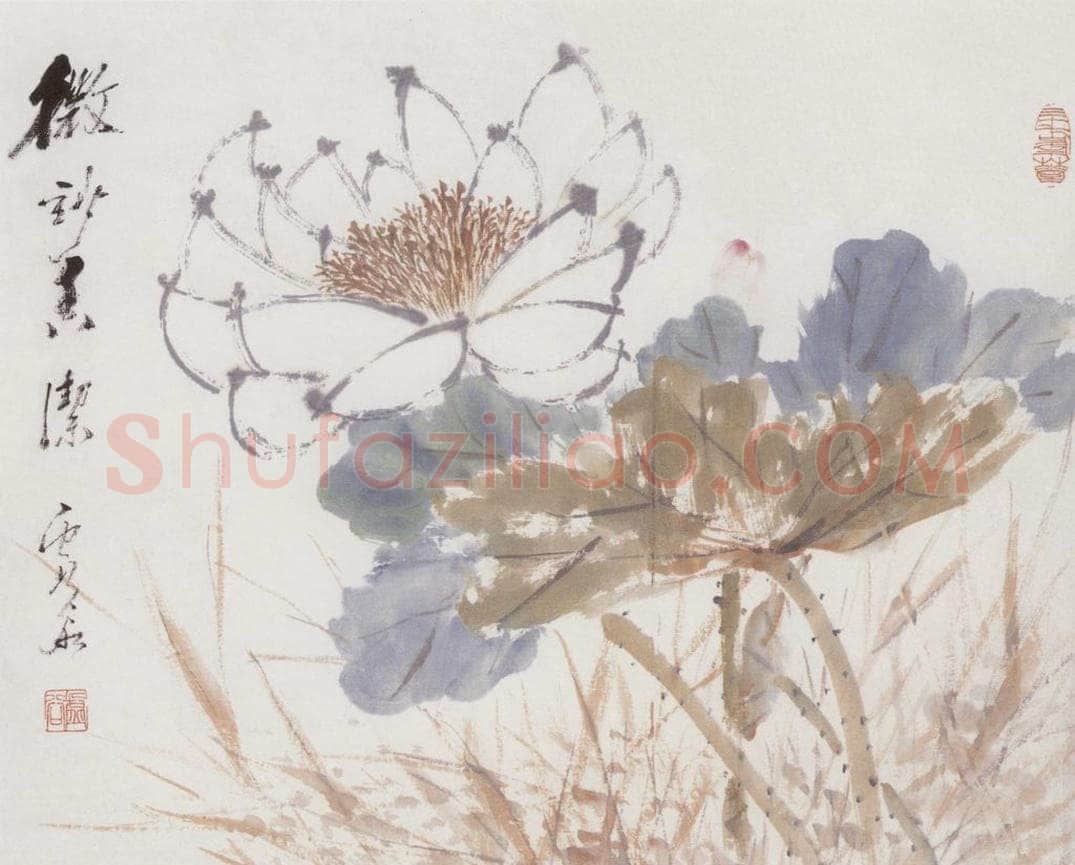 1887年 虚谷 花卉册 书画作品