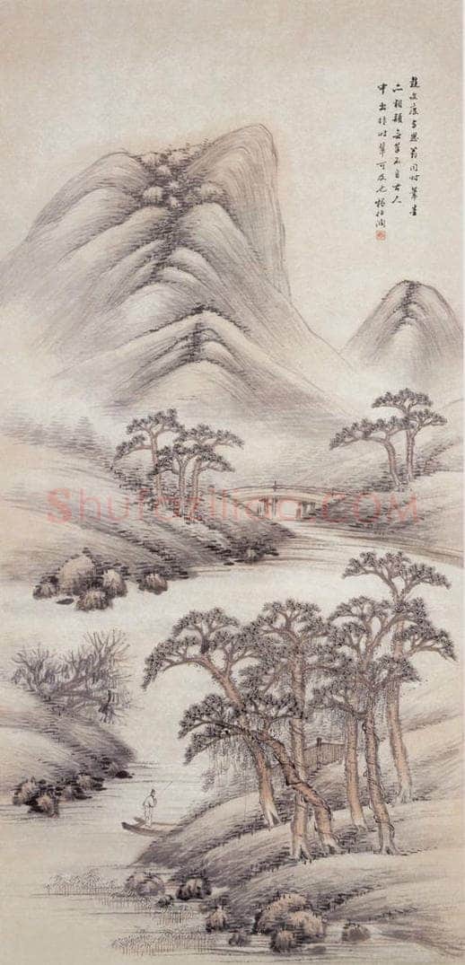 不详 杨伯润 山水 书画作品