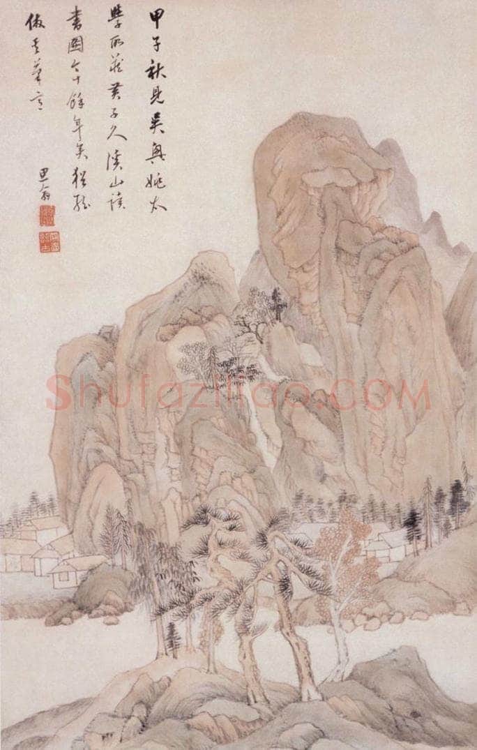 不详 顾沄 山水 书画作品