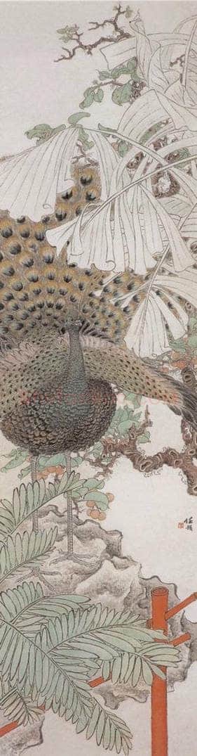 1881年 任预 花鸟四条屏 书画作品