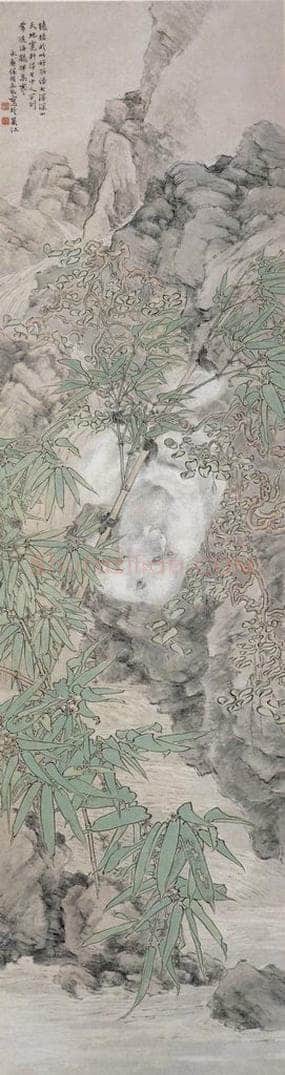 1881年 任预 花鸟四条屏 书画作品