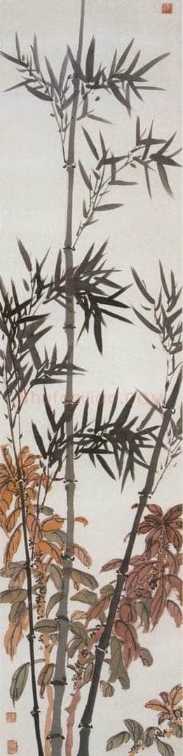1918年 陈师曾 花卉屏 书画作品