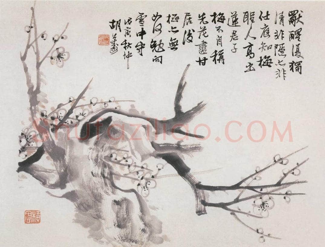 1878年 胡公寿 梅 书画作品