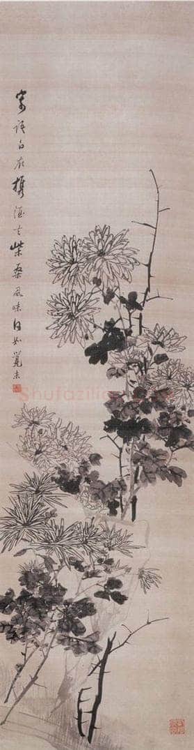 1892年 朱偁 花卉屏 书画作品