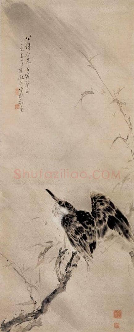 1911年 高剑僧 《鹭》 书画作品