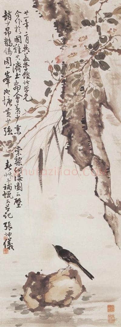 1932 张坤仪等 《合作花卉图》 书画作品
