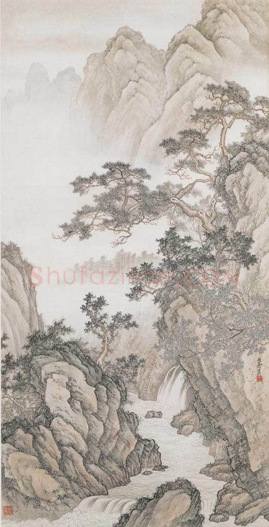 黎葛民 《山雨欲来图》 书画作品