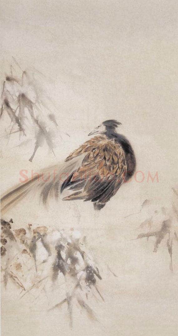 1946 苏卧农 《雪雉图》 书画作品