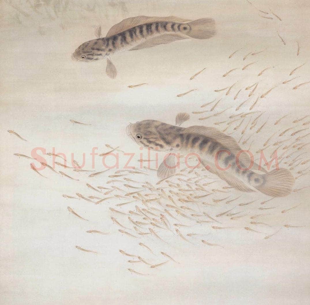 1960 苏卧农 《鱼乐图》 书画作品