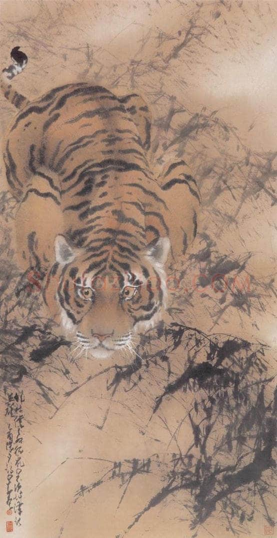 1969 赵少昂 《草泽雄风》 书画作品