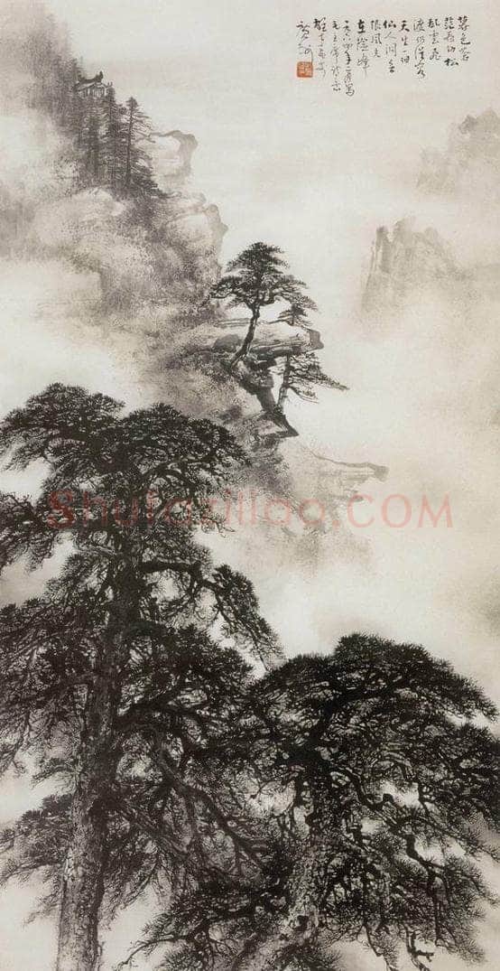 1964 黎雄才 《庐山仙人洞》 书画作品